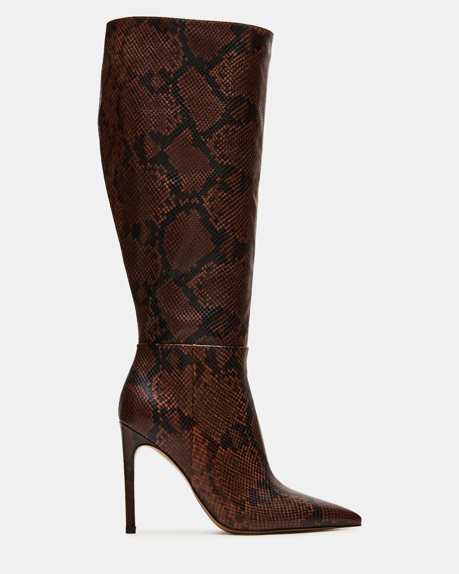 Trending Boots NITRO BROWN SNAKE WIDE CALF