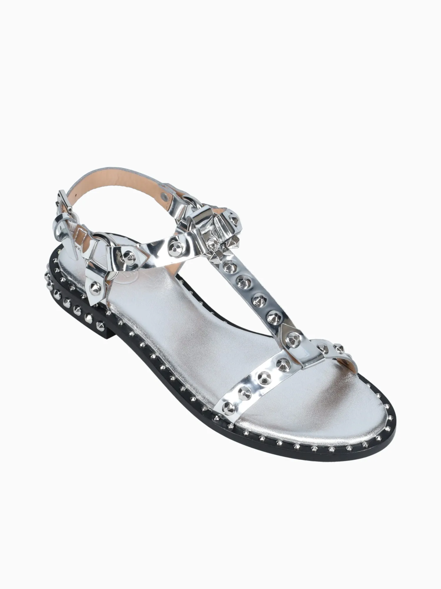 Patsy Silver Mirror Leather Casual Dinner Shoes
