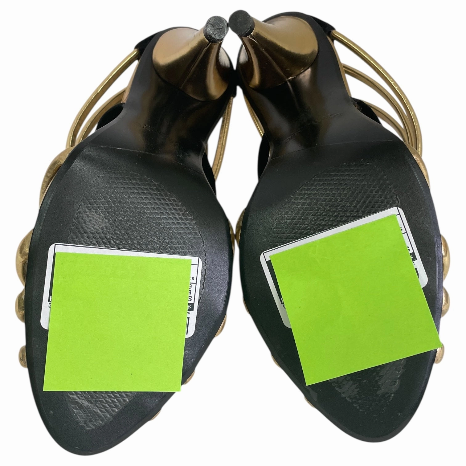 Casual Shoes Bd SHOES HEELS STILETTO by ZARA BASIC In BLACK & GOLD, Size: 6