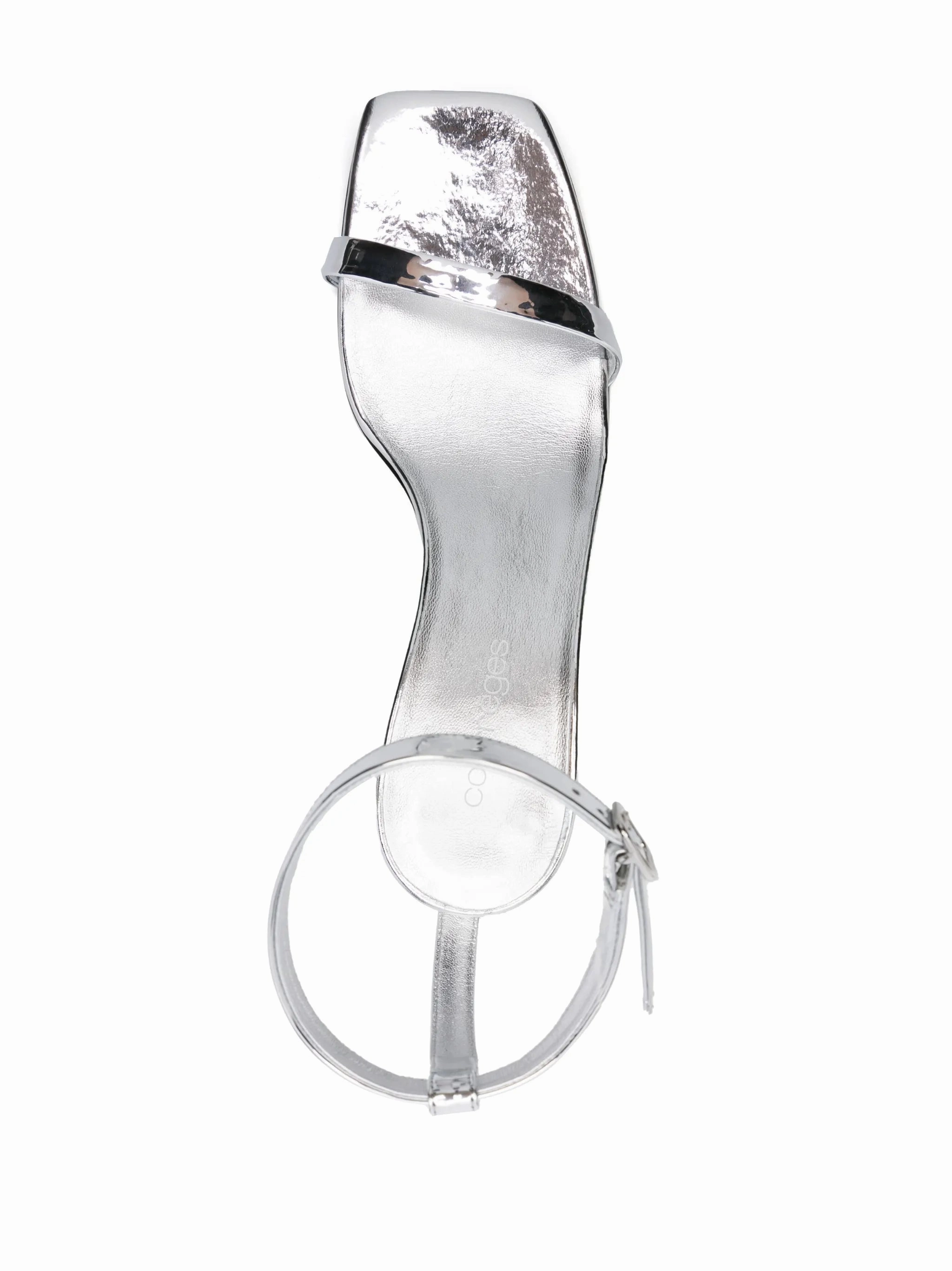 On Cloud Shoes For Casual Wear 95mm metallic-finish leather sandals