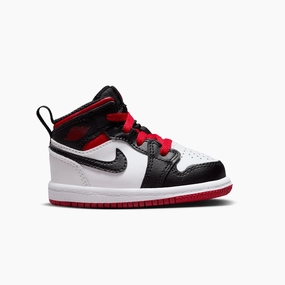 Kid's Air Jordan 1 Mid "White Gym Red" Toddlers Fall Sneakers 2024