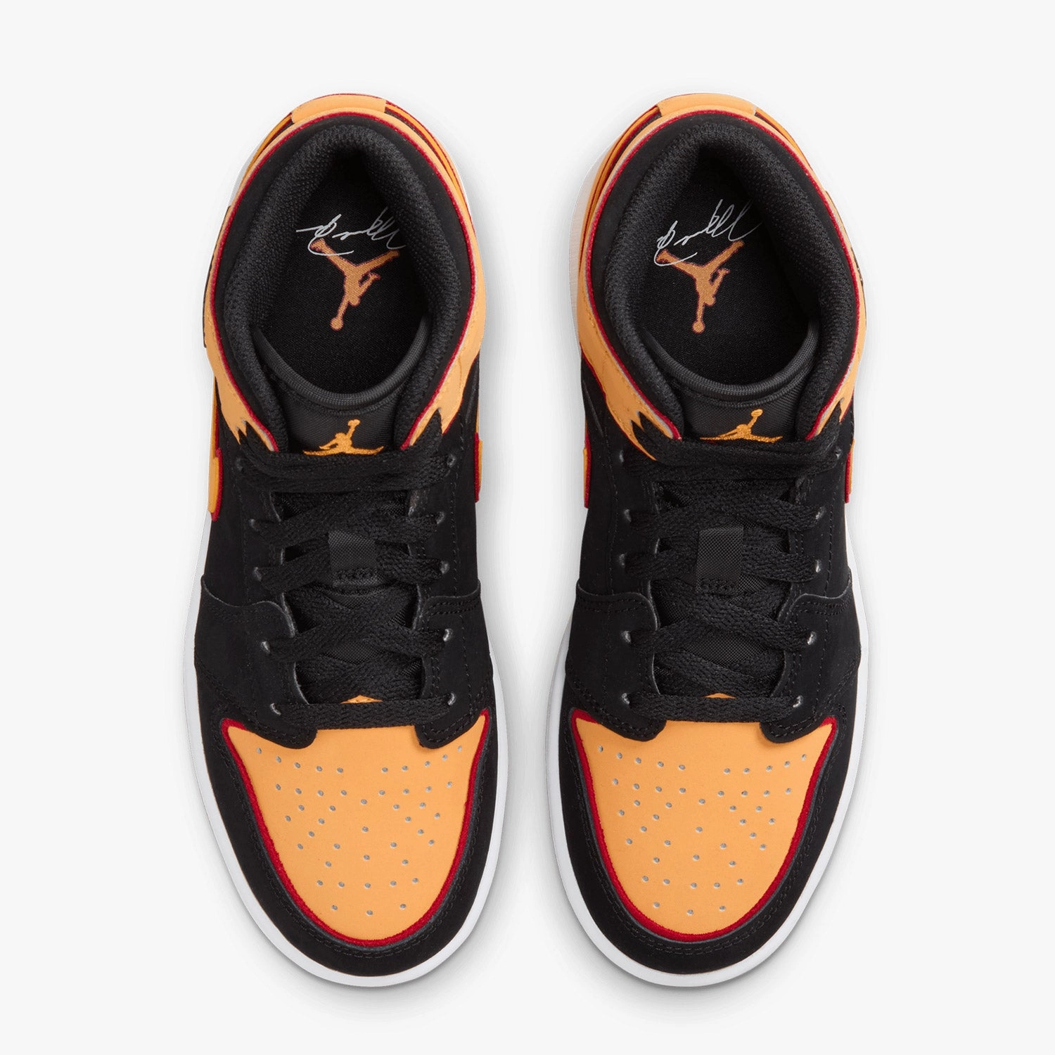 Kid's Air Jordan 1 Mid SE "Vivid Orange" Grade School Best Sneakers For Hiking
