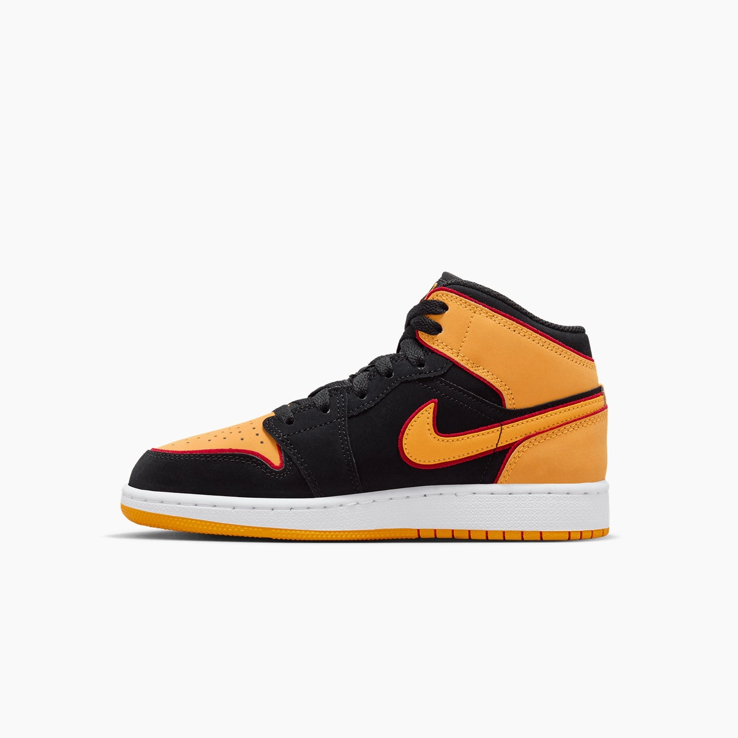 Sneakers With Velcro Kid's Air Jordan 1 Mid SE "Vivid Orange" Grade School