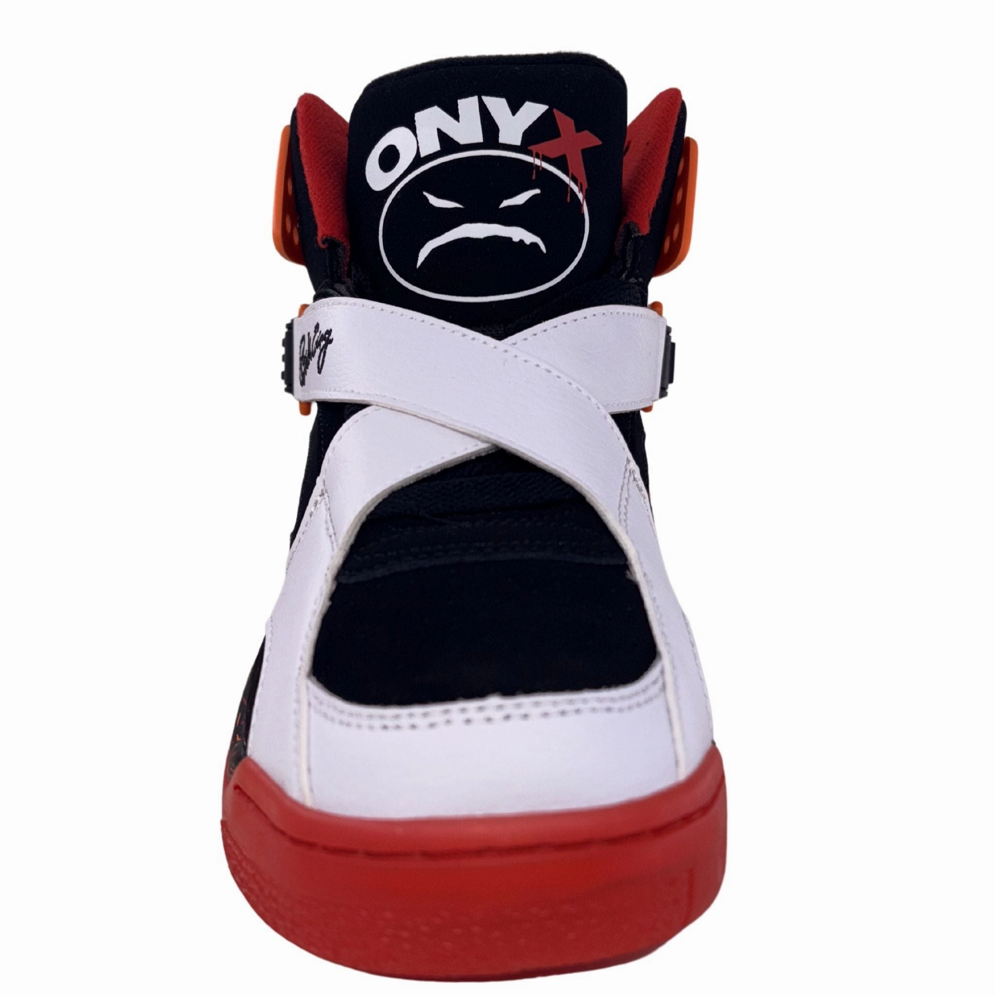 Busines Casual Shoes Patrick Ewing Athletics Men's 1BM02100-014 ROGUE X ONYX Black Red Basketball Shoes