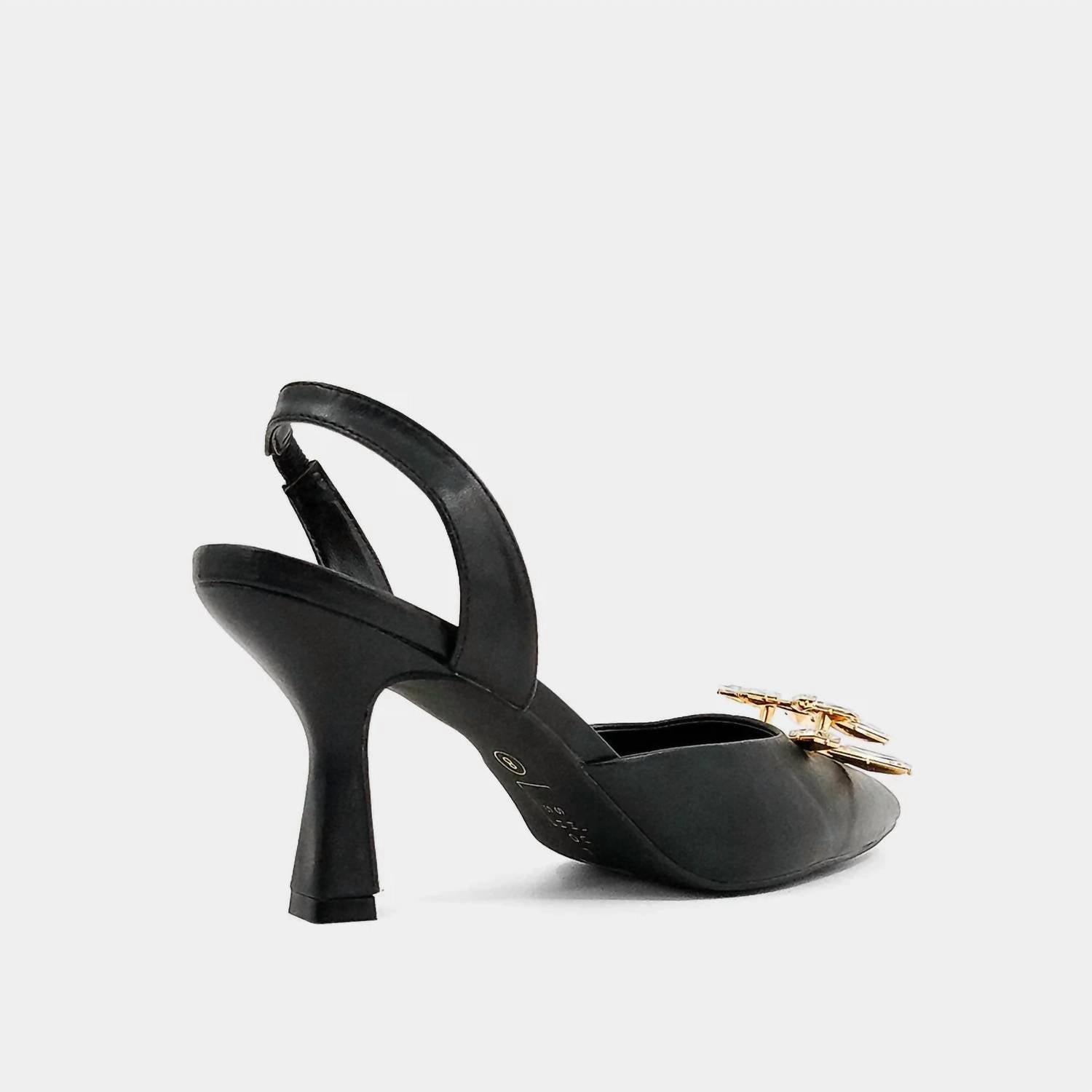Unique Weird High Heels Noor Brooch Heels In Black