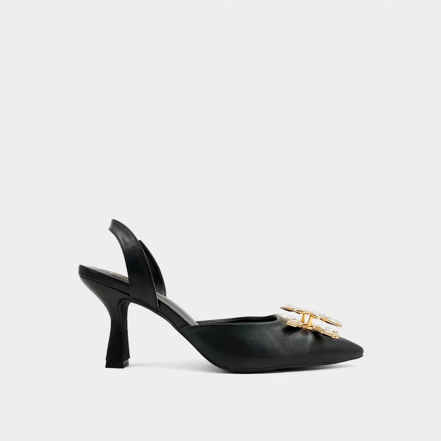 Noor Brooch Heels In Black High Heels Film