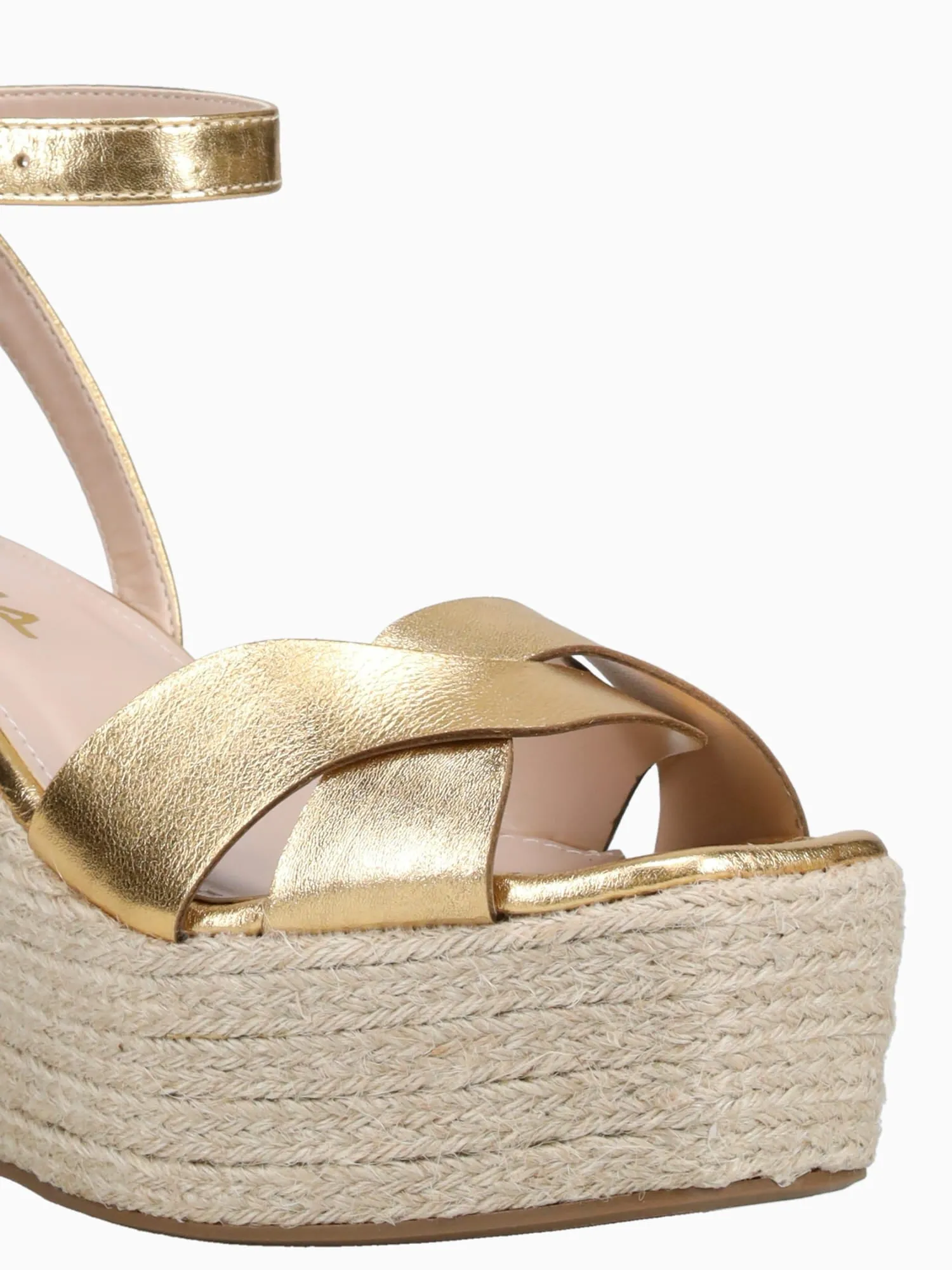 Nora Gold Metal Leather High Top Casual Dress Shoes