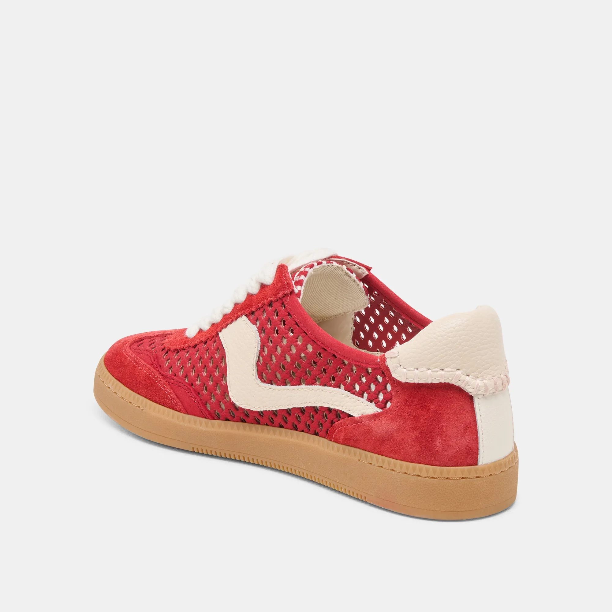 Flag Sneakers NOTICE SNEAKERS CHERRY PERFORATED NUBUCK