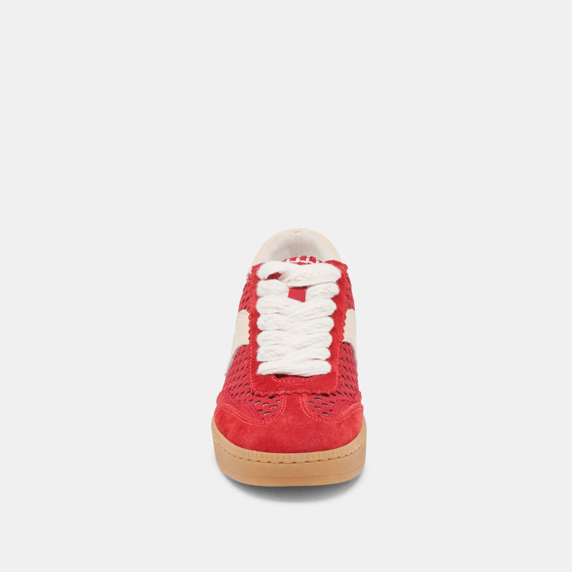 Sneakers Cheap NOTICE SNEAKERS CHERRY PERFORATED NUBUCK