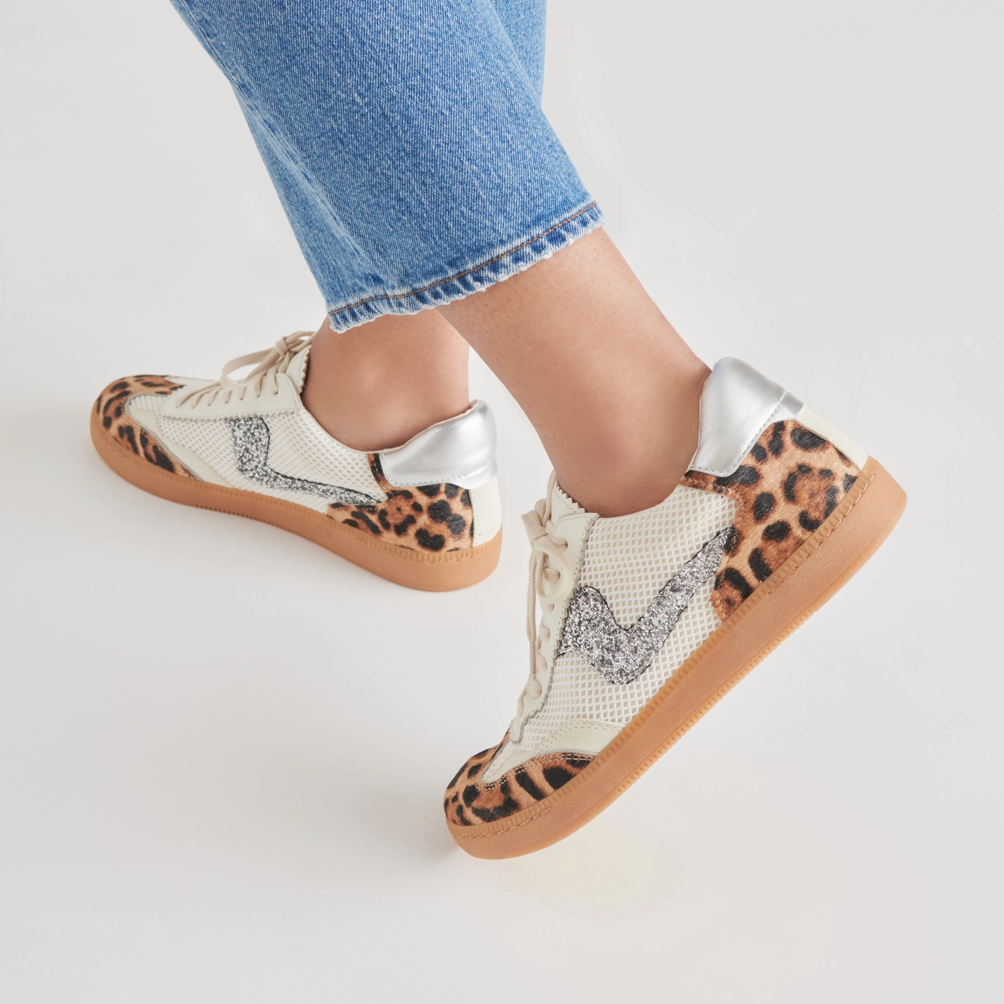 NOTICE SNEAKERS LEOPARD MULTI CALF HAIR Height Increasing Sneakers