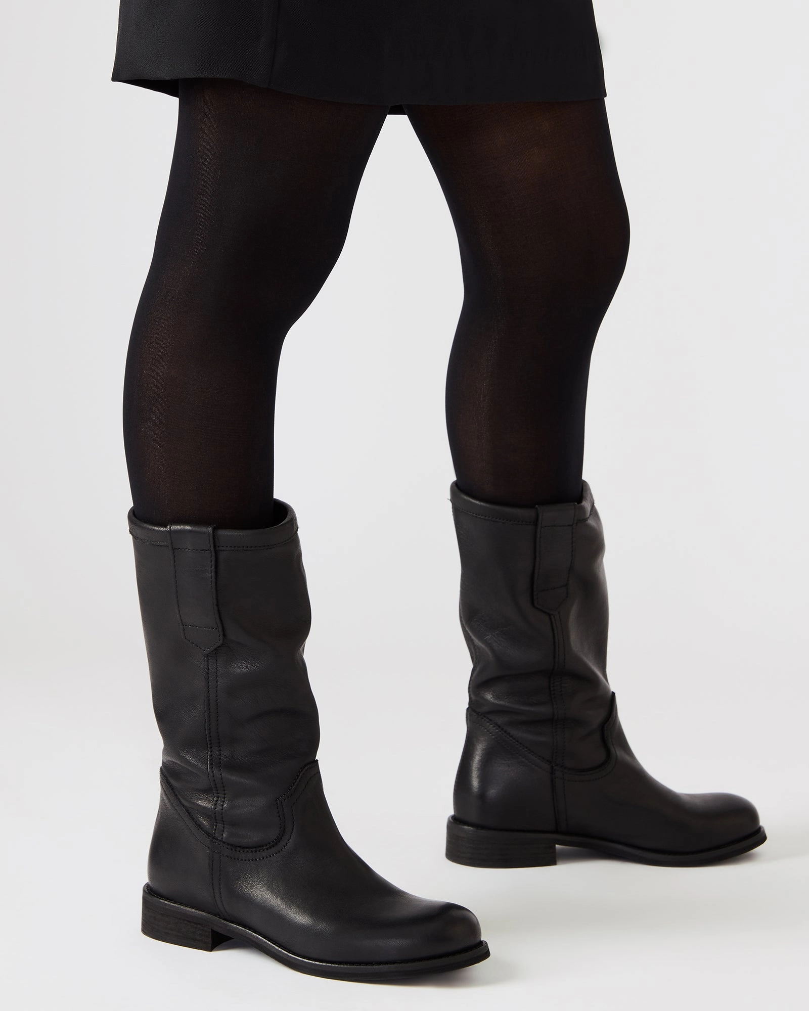 Thigh High Boots RUBEN BLACK LEATHER