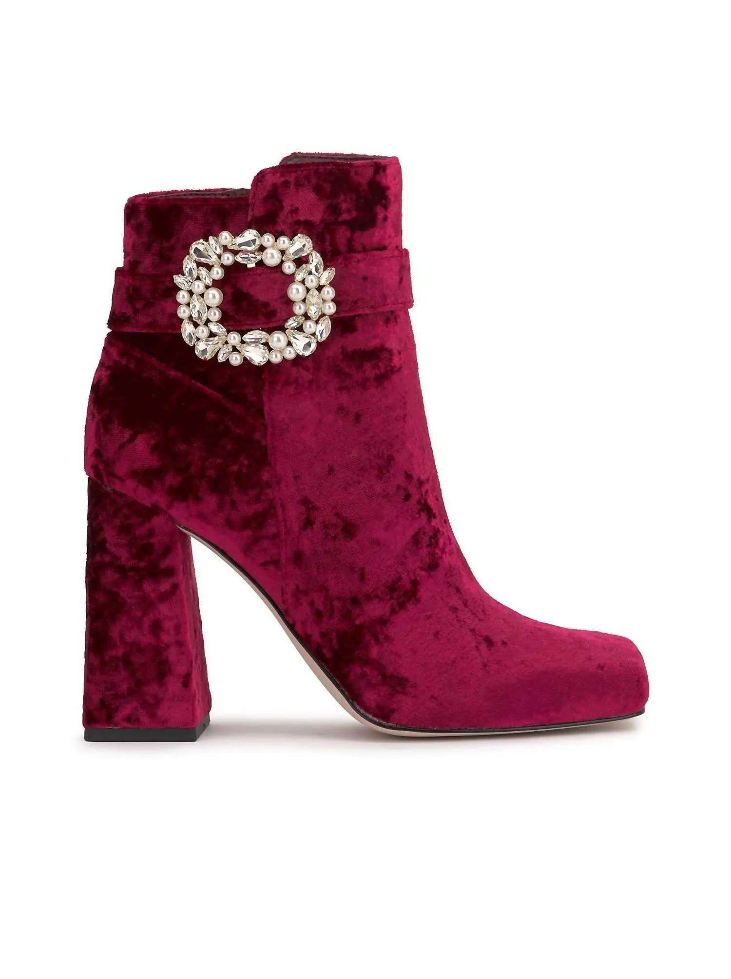 Women's Luminna Block Heeled Bootie In Oxblood Ankle Boots Cowboy
