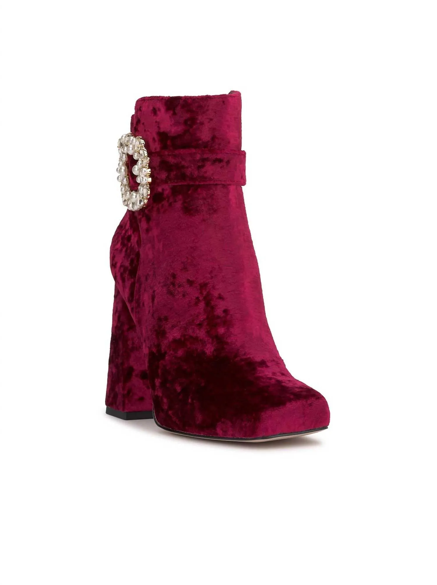 Cowboy Boots Suede Women's Luminna Block Heeled Bootie In Oxblood