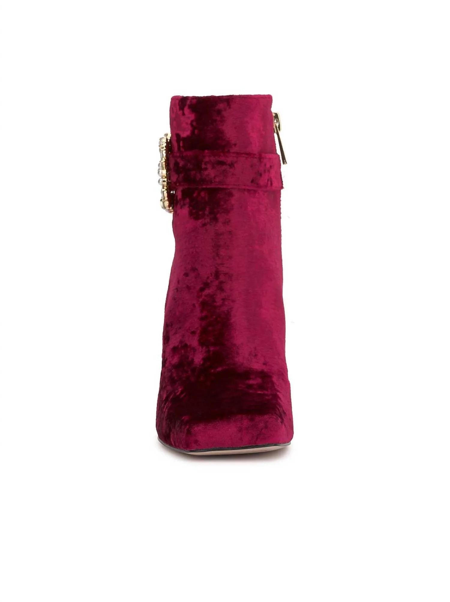Women's Luminna Block Heeled Bootie In Oxblood Horse Riding Boots