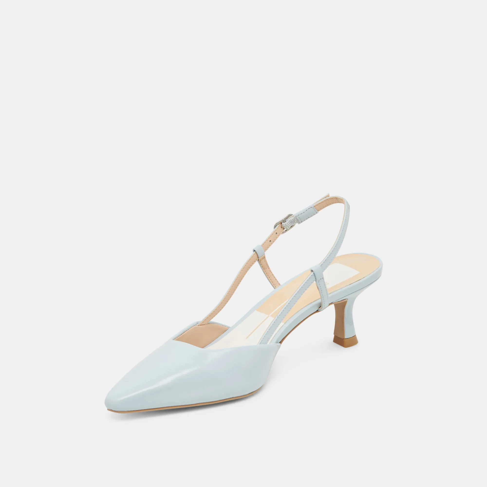 ODELA HEELS ICE BLUE LEATHER High Heel Movies