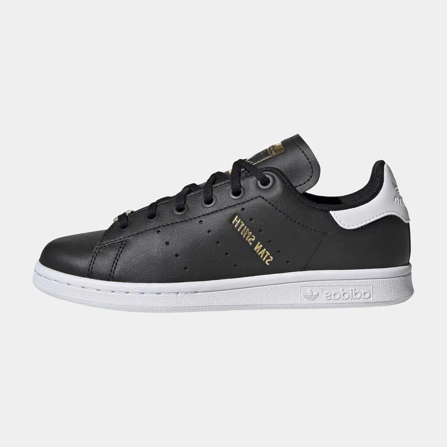 Handball Shoes Adidas Older Kid's Adidas Stan Smith - Black White