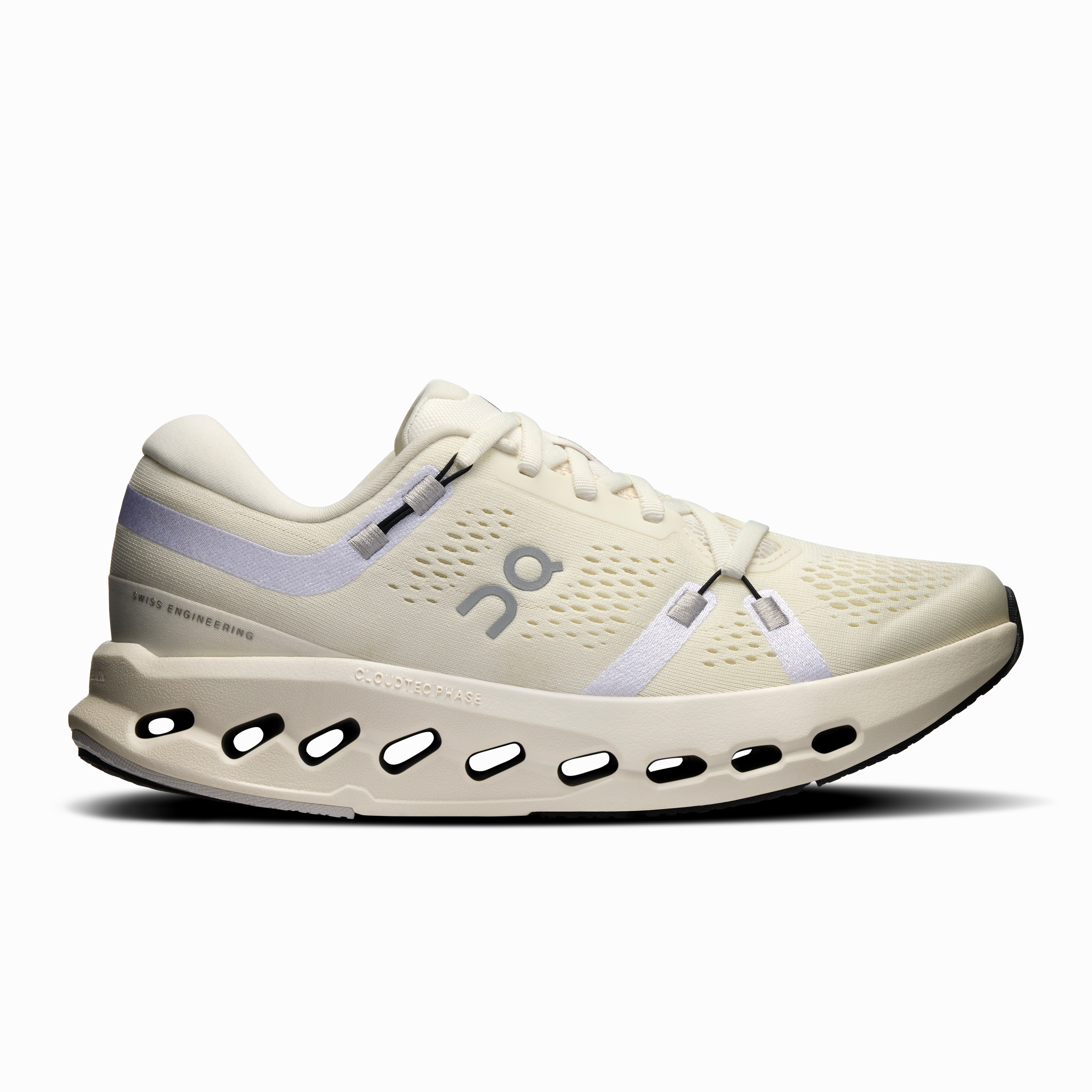On Running Women's Cloudsurfer 2 Shoes - Ivory / Ivory Casual Flat Shoes