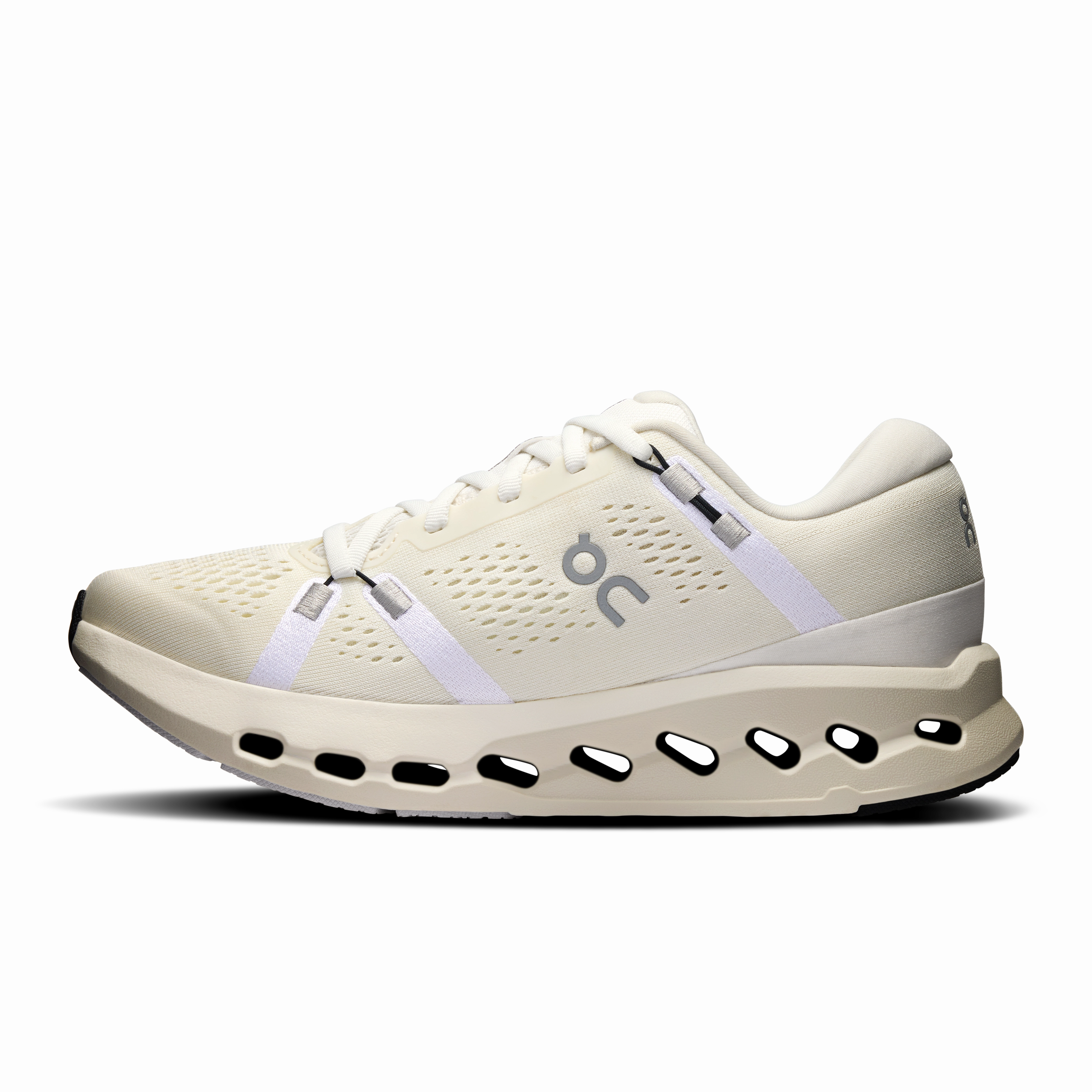 Crazy Horse Leather Casual Shoes On Running Women's Cloudsurfer 2 Shoes - Ivory / Ivory