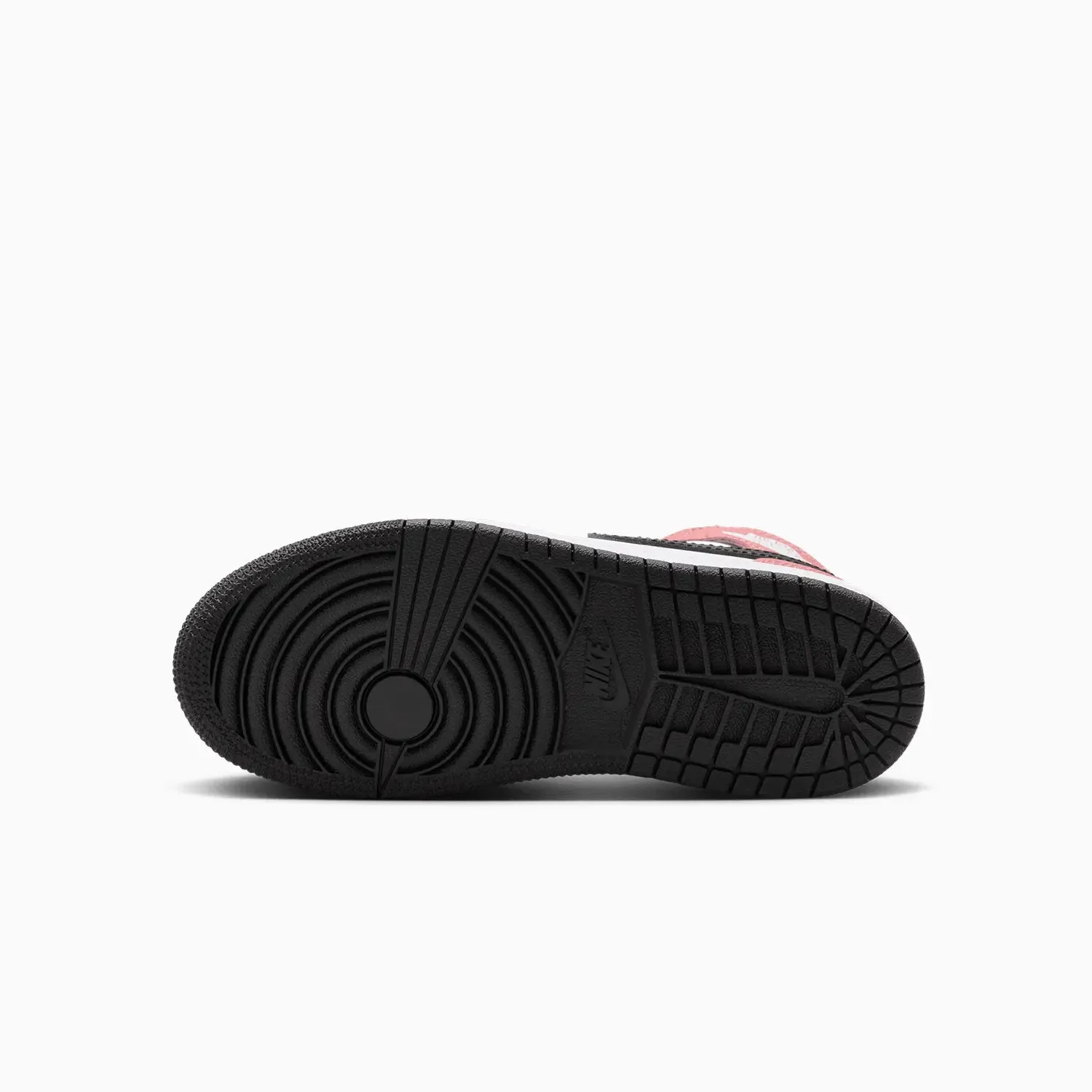 Stability Running Sneakers Kid's Air Jordan 1 Mid "Rust Pink Black" Pre School