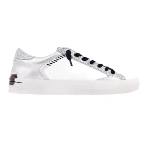 Ruby Metallic Glitter Lace Up Sneakers Casual Suit Shoes