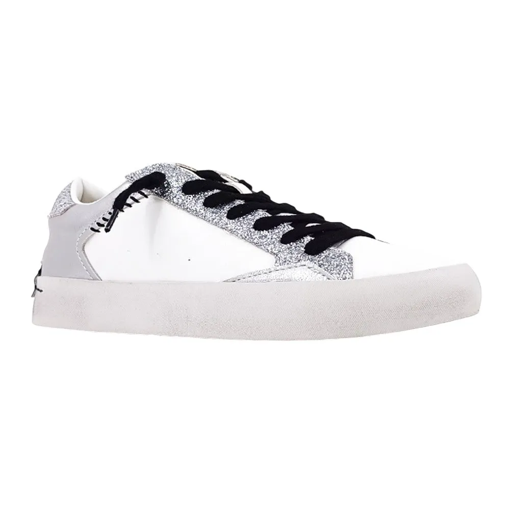 Air Max 270 React Casual Shoes Ruby Metallic Glitter Lace Up Sneakers