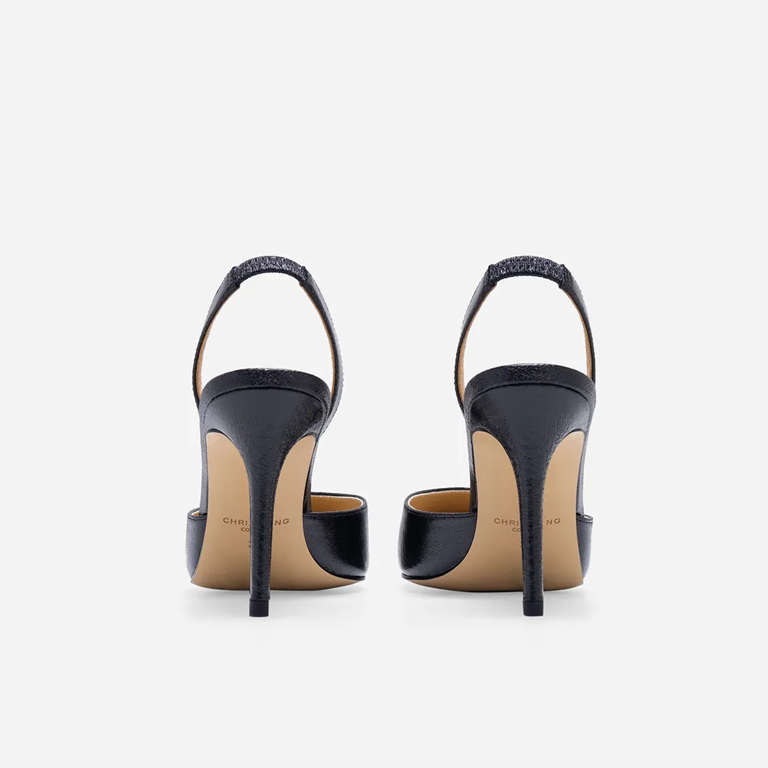 High Heeled Bondage Hebe Crinkle Pumps