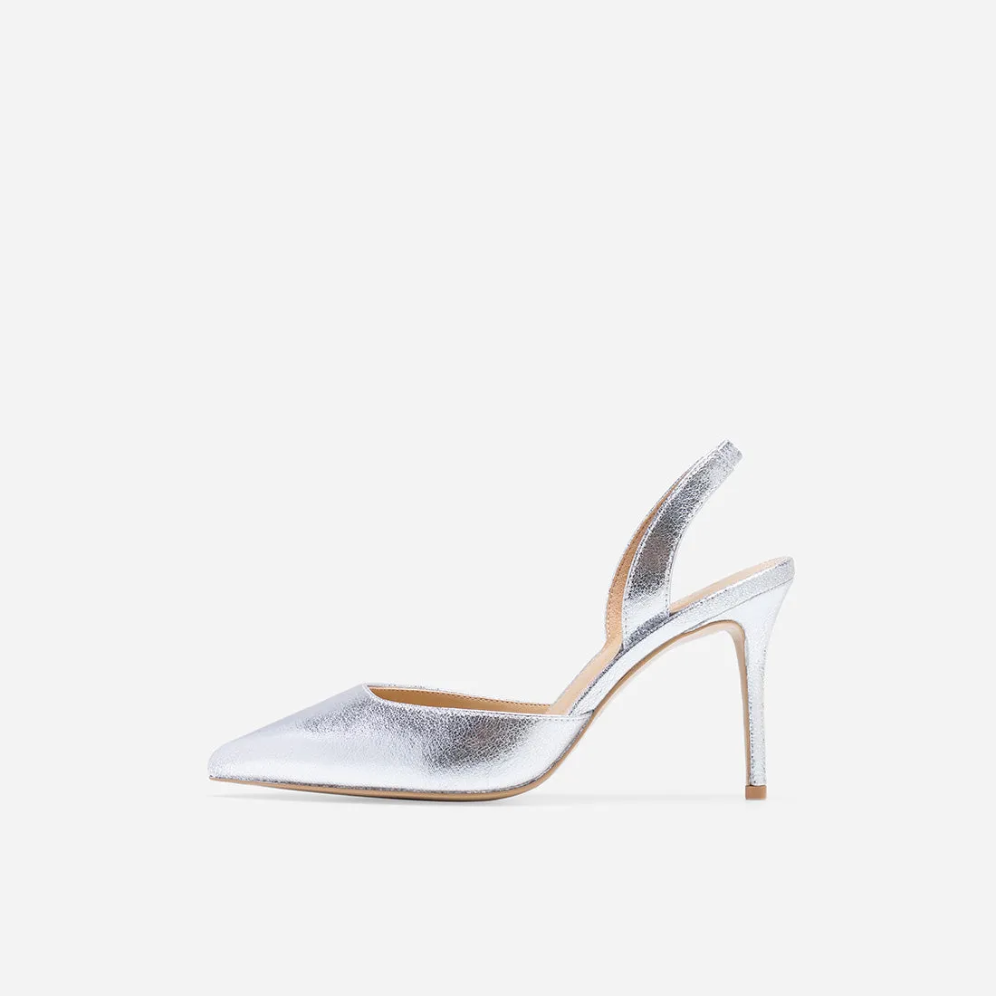 High Heel Outline Hebe Crinkle Pumps