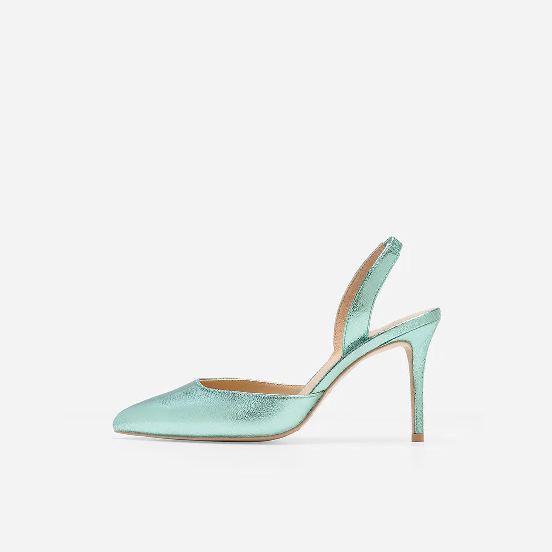 Hebe Crinkle Pumps High Heel Heels