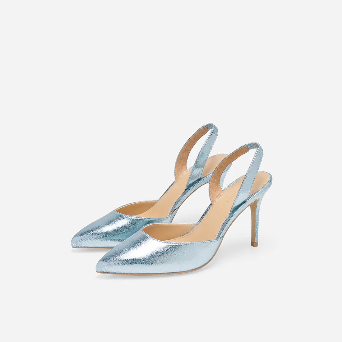 Hebe Crinkle Pumps Suede Platform Heels