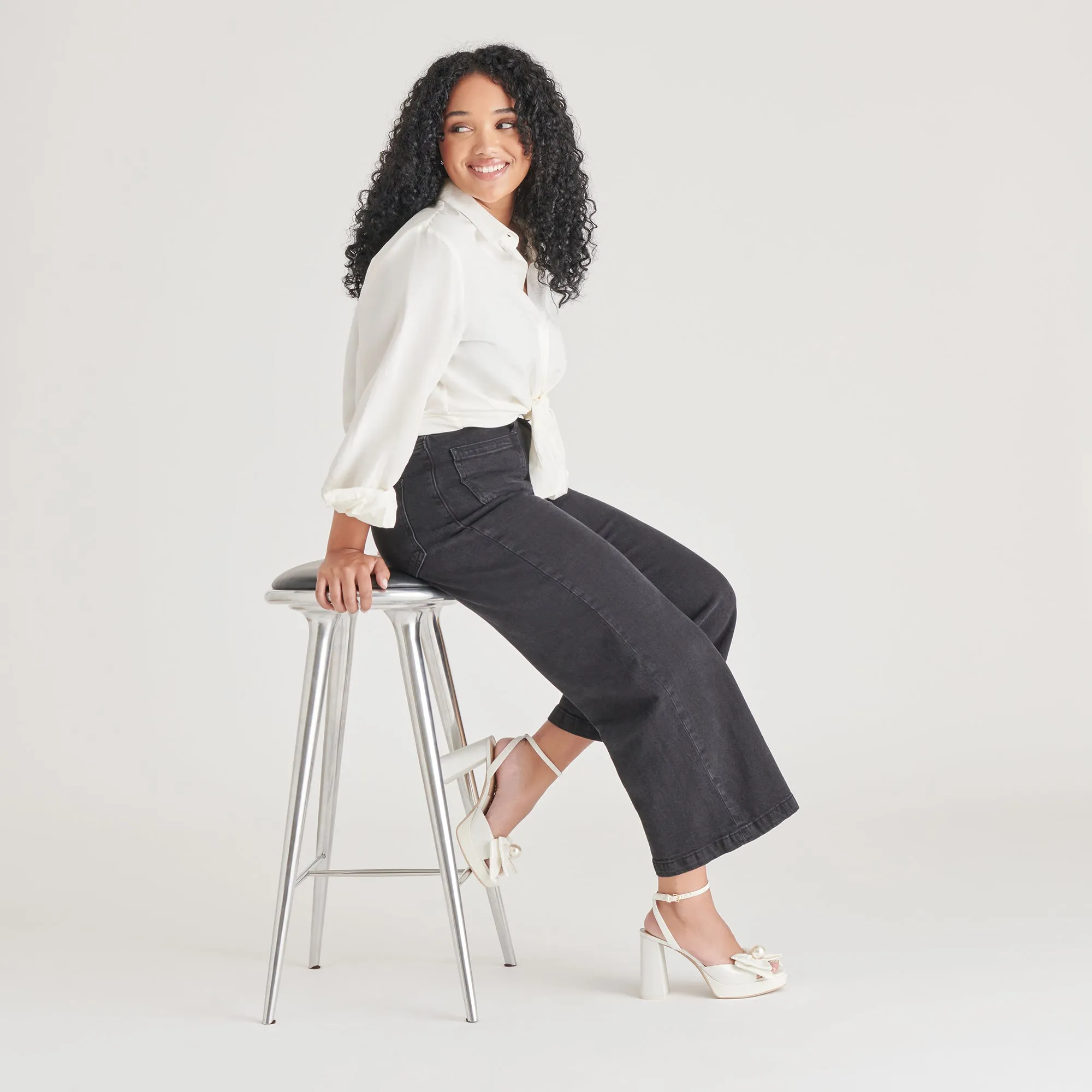 Darwin Casual Shoes PATTON HEELS IVORY SATIN