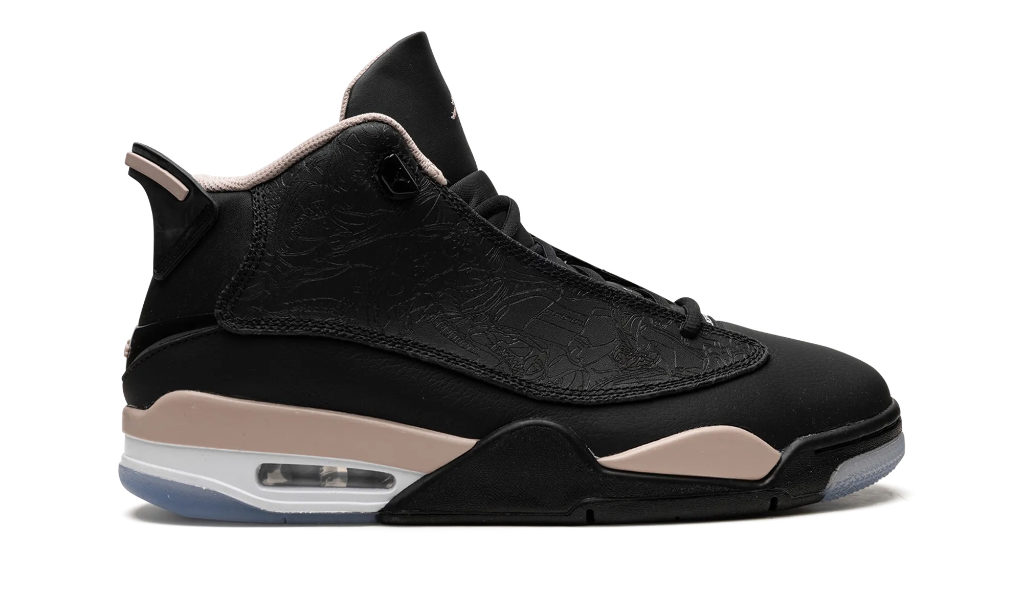 Comfortable Platform Sneakers Air Jordan Dub Zero "Black / Fossil Stone"