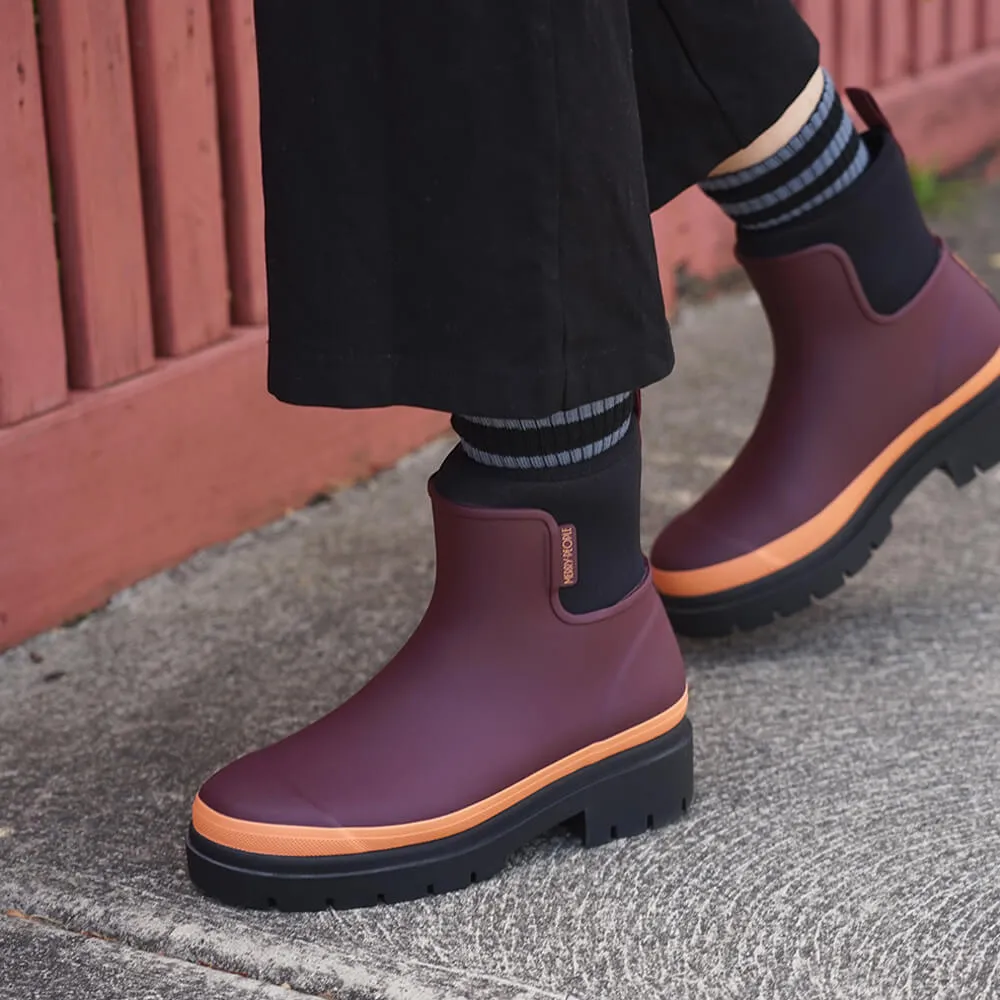 Tully Rain Boot in Plum from Merry People Chloe Boots