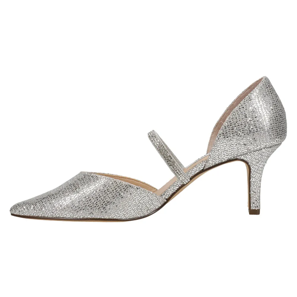 Business Casual Dress Code Shoes Brystol Metallic Glitter Pointed Toe Evening Pumps