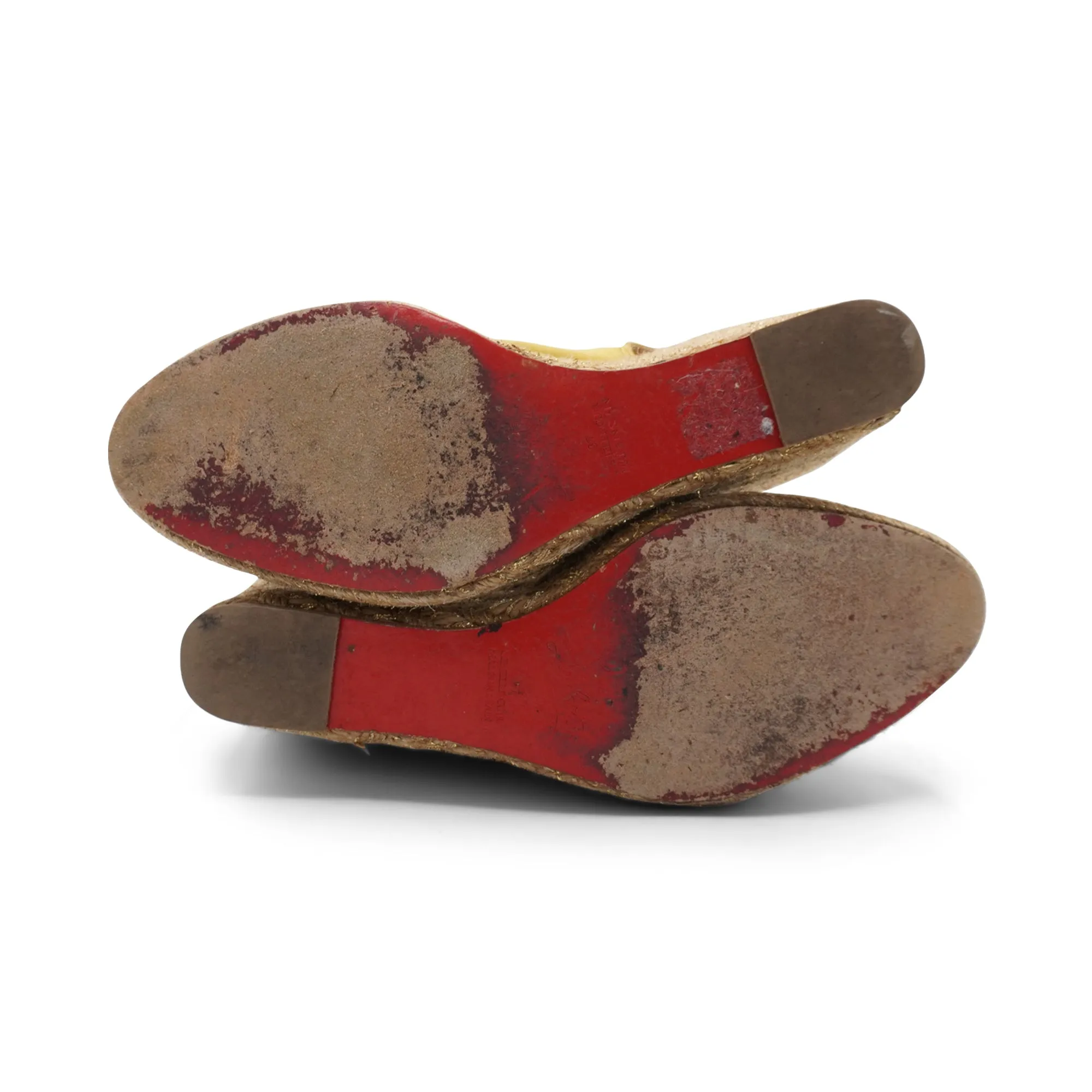 Casual Shoes Espadrilles Christian Louboutin 'Menorca' Wedges - Women's 37