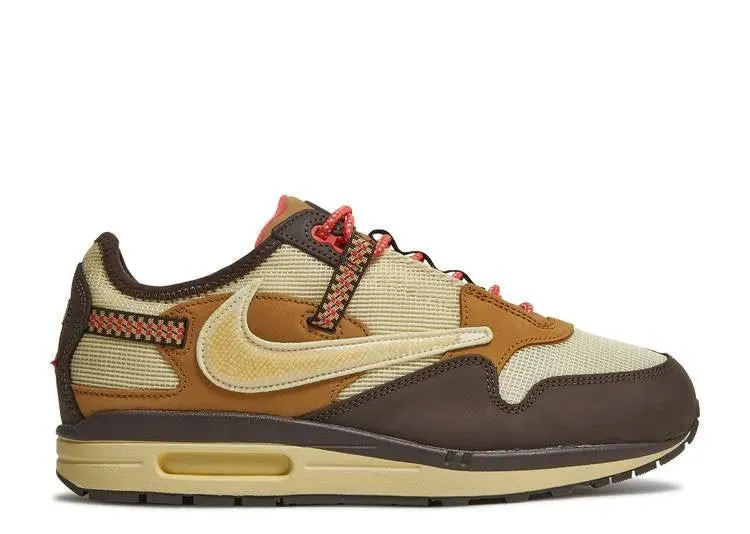 Nike Air Max 1 Travis Baroque Brown Nike Sole Running Shoes