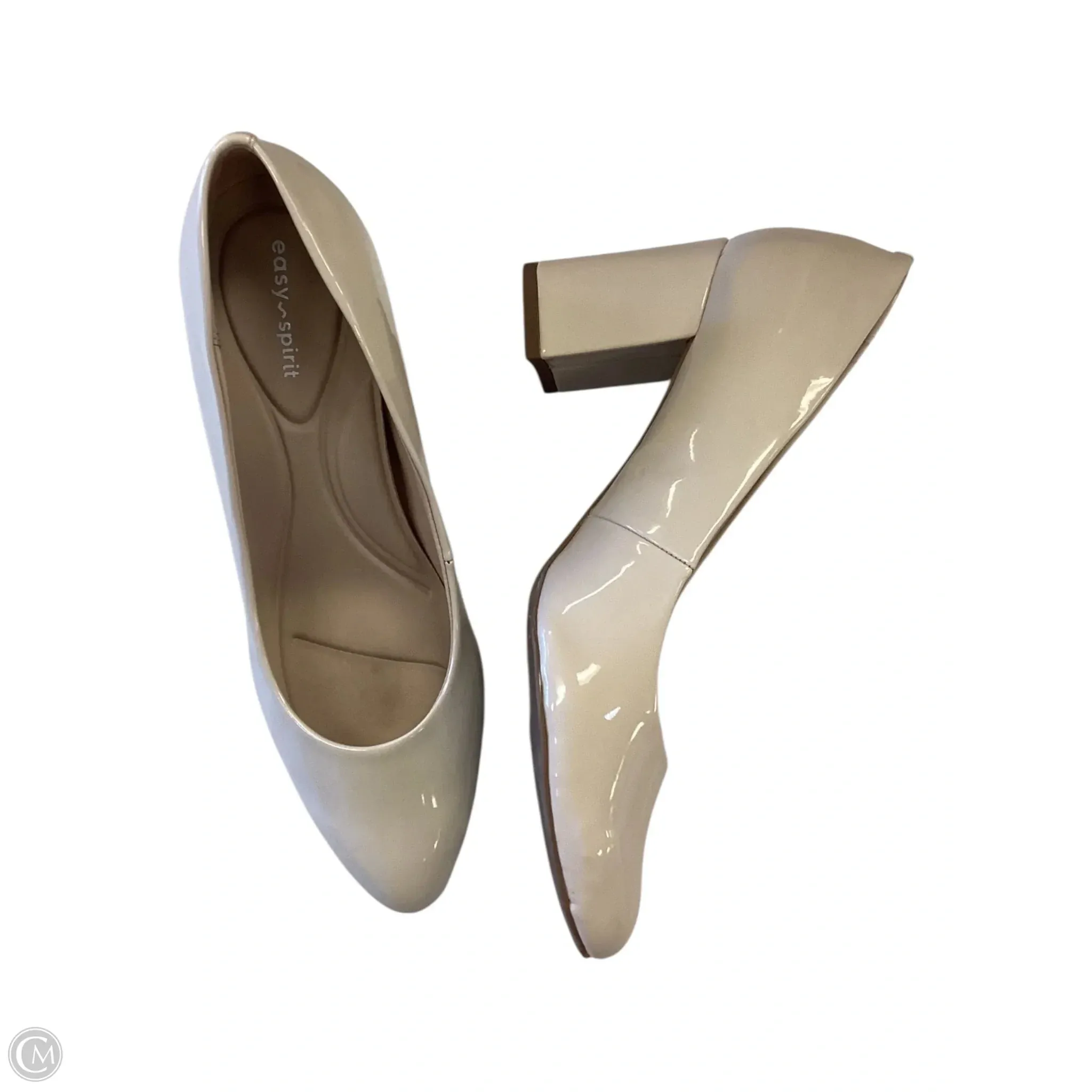 Casual Shoes Polo Shoes Heels Block By Easy Spirit In Ivory, Size: 11