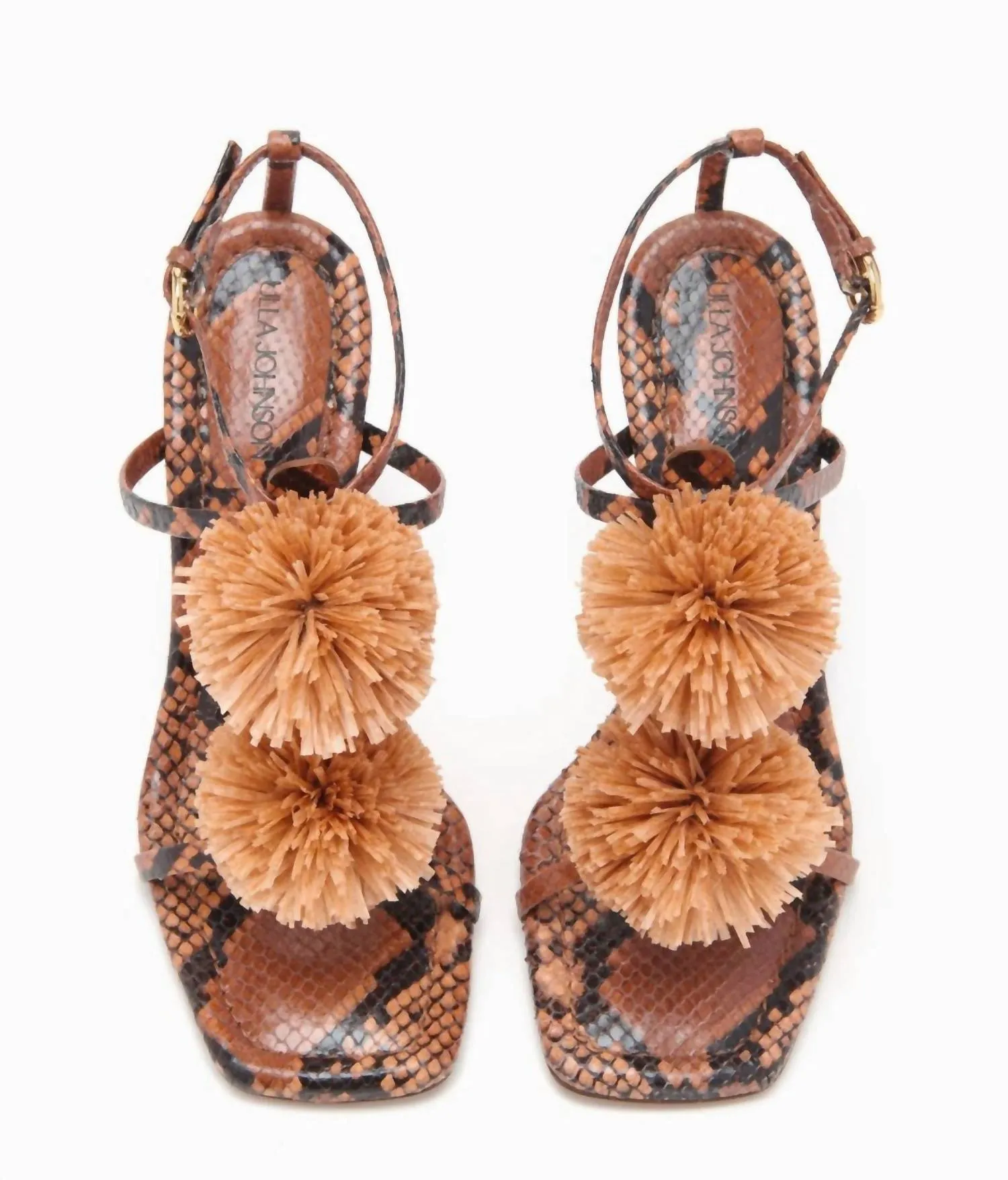 Knee High Heeled Lace Boots Women's Isolde High Heels In Phython