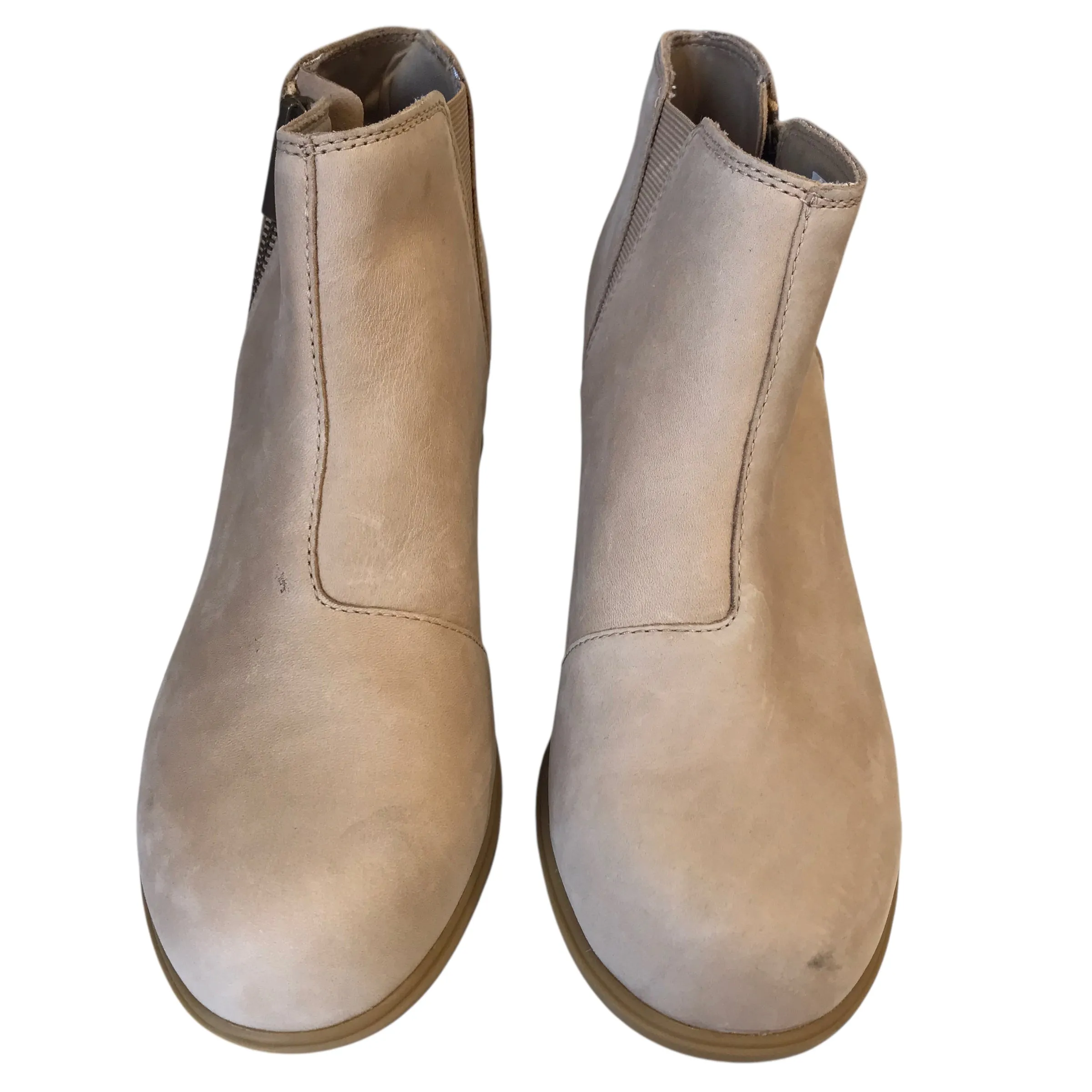 BOOTS ANKLE HEELS by SOREL in TAN, Size:10 Cowboy Rain Boots