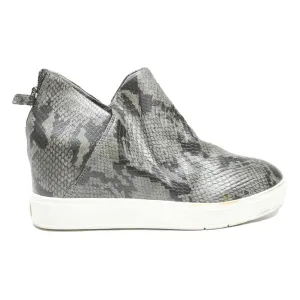 Cream Colored Cowgirl Boots DR SCOLLS Womens Leather Ankle Boots Grey Snake Print UK 4 Comfortable Zip-Up