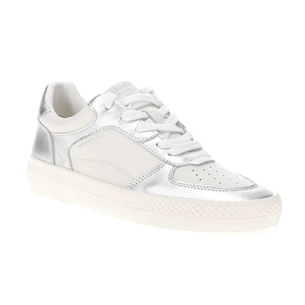 Fast Metallic Perforated Lace Up Sneakers Casual Moccasin Shoes