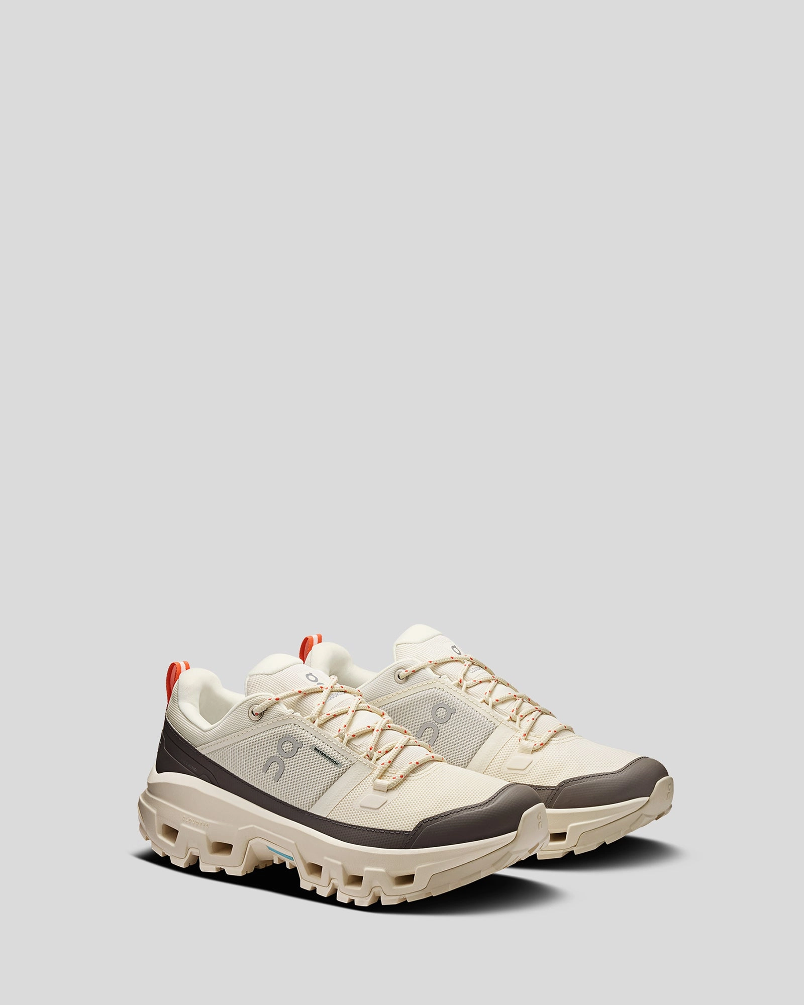 Women's On Cloudrock Low Waterproof - Ivory/Ivory 2002r Festival Casual Shoes