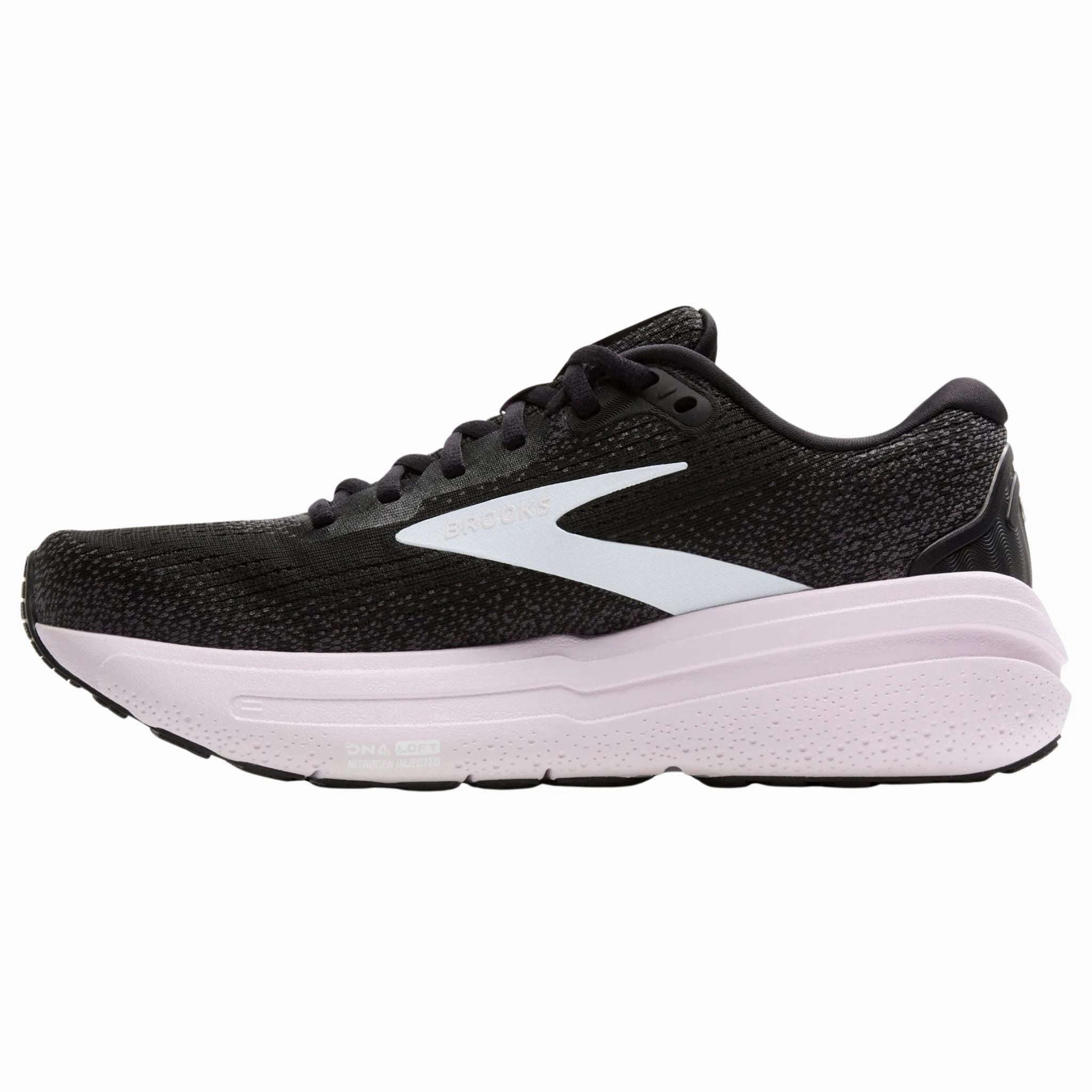 Brooks Women's 120420 077 Ghost Max 2 Black White Orchid Ice Cushion Neutral Running Shoes Casual Daily Use Shoes