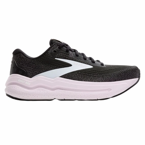 Brooks Women's 120420 077 Ghost Max 2 Black White Orchid Ice Cushion Neutral Running Shoes Best Casual Shoes With Jeans
