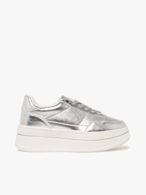 Alicent Silver Metal Casual Road Shoes