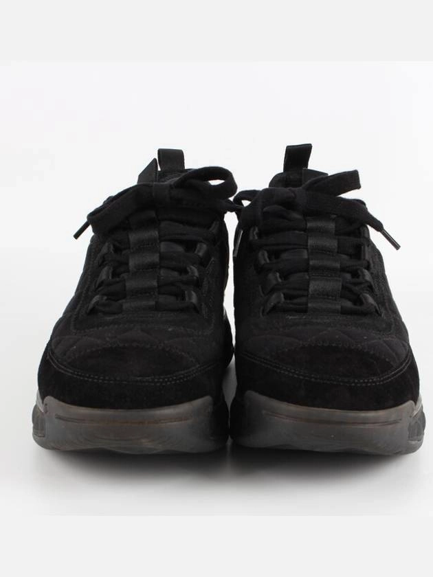 Mixed fiber black quilted gold sneakers 39 260 Chanel Slip On Sneakers Summer