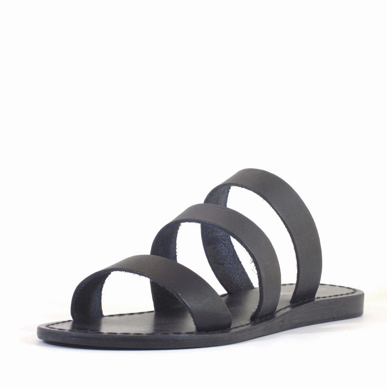 Strappy Flat Sandals Trigg Leather Slides