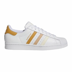 Adidas Racer Running Shoes Adidas Kid's Superstar Shoes - Golden / Beige
