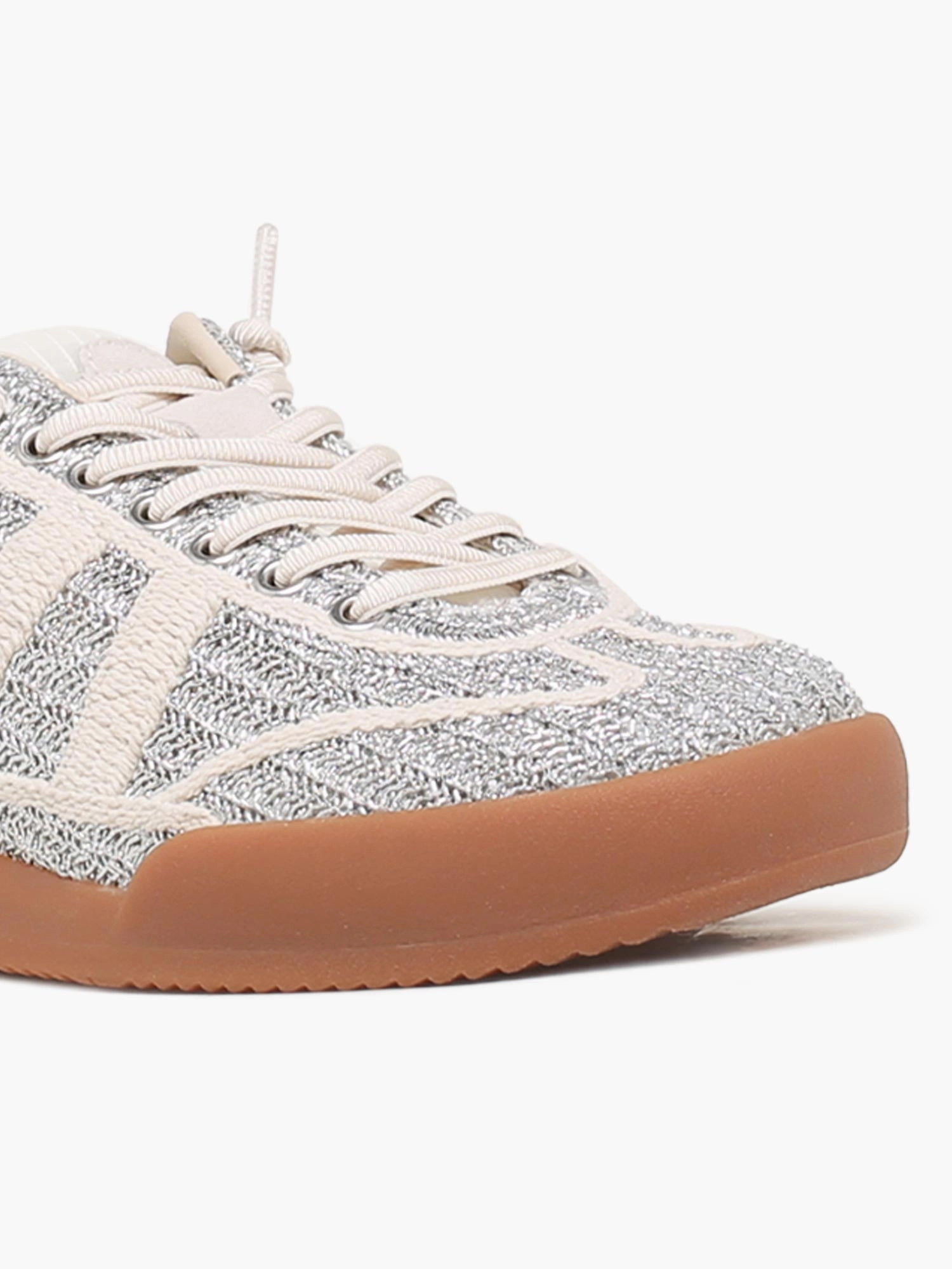 Bilbao Silver Metallic Casual Lightweight Soft Sole Mesh Comfort Orthopedic Shoes