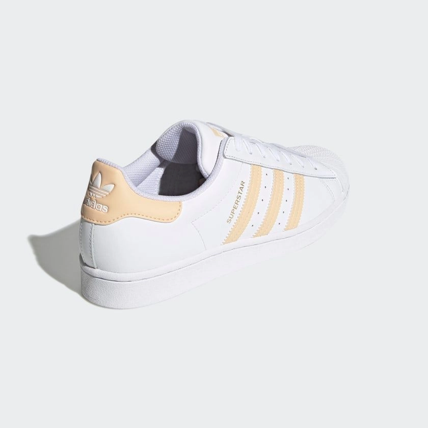 Adidas Men's Superstar Shoes - Cloud White / Glow Orange / Glow Pink Adidas Aloha Shoes