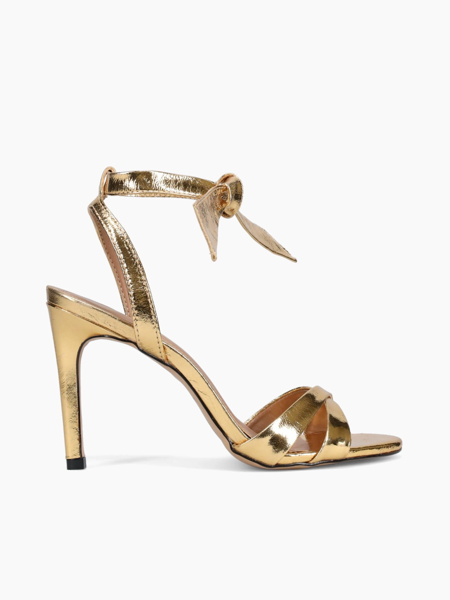 Clarks Smart Casual Shoes Delyse Gold Metal Bala